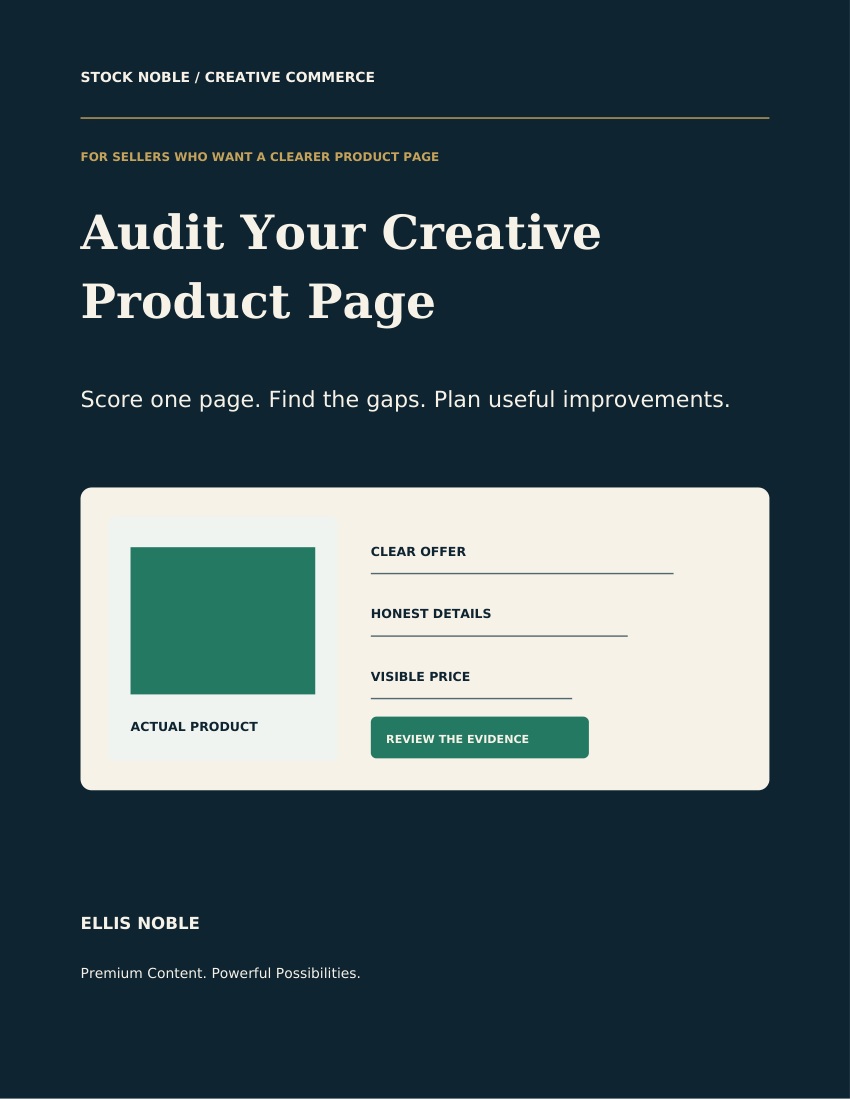 Audit Your Creative Product Page