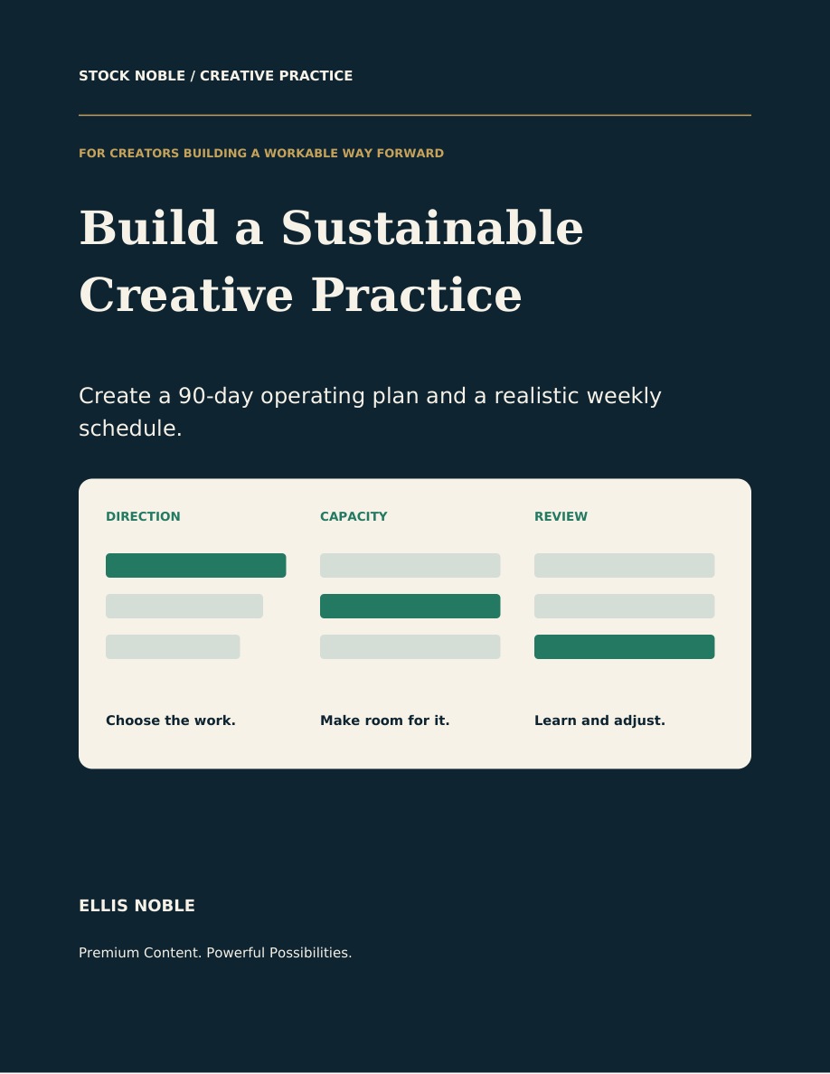 Build a Sustainable Creative Practice