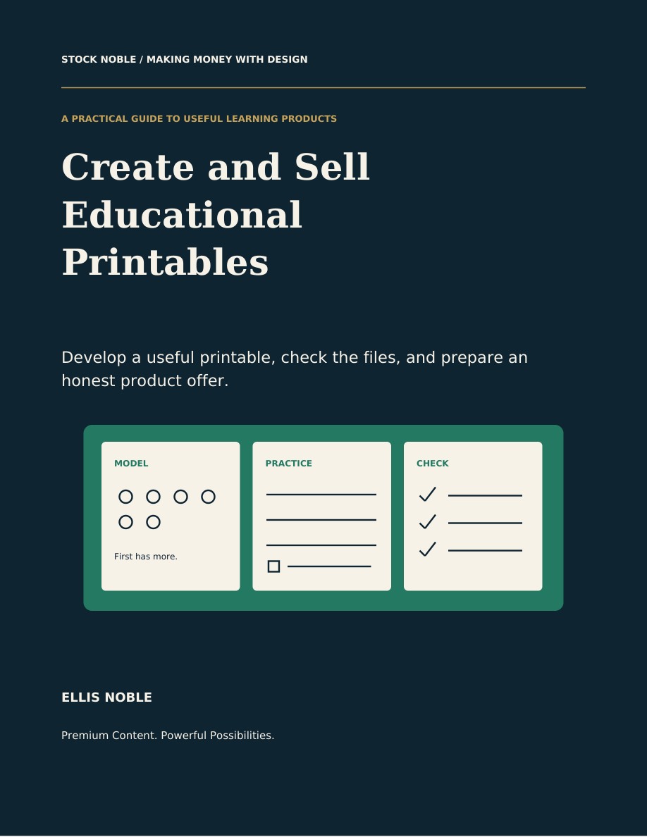 Create and Sell Educational Printables