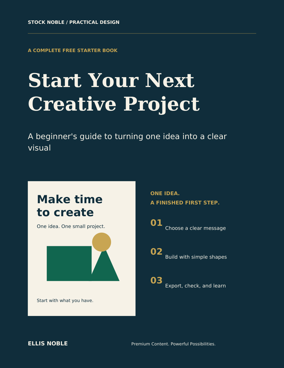 Start Your Next Creative Project by Ellis Noble, a free Stock Noble book